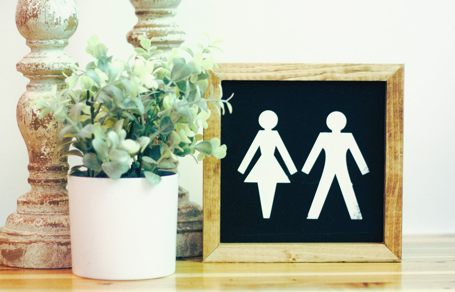 His / Her Bathroom Sign