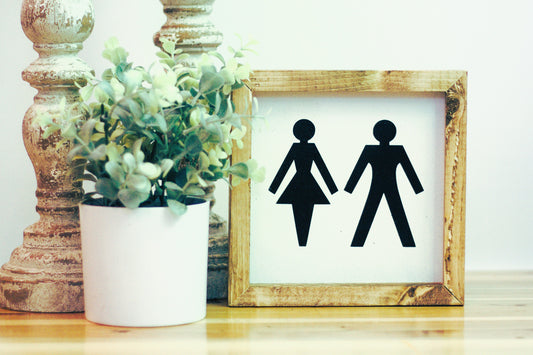 His / Her Bathroom Sign